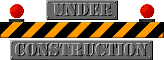 Under construction sign with flashing lights